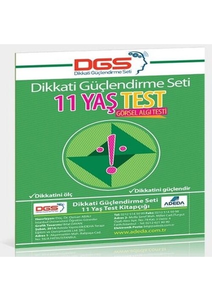 Dikkati Güçlendirme Seti 11 Yaş Test
