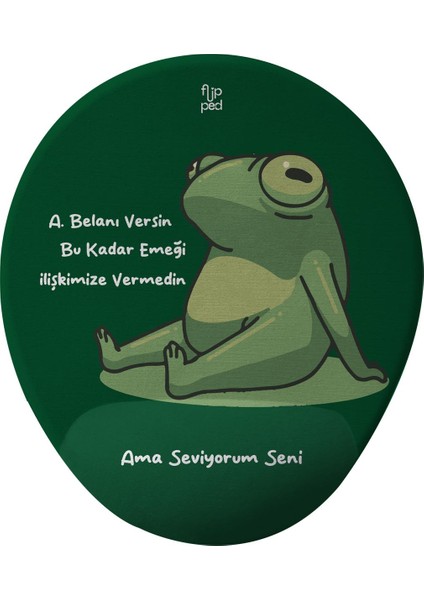 Seviyorum Seni Bilek Destekli Mousepad