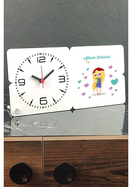 Şık Ahşap Masa Saati, Zarif ve Doğal Dekor Için Mükemmel Seçenek