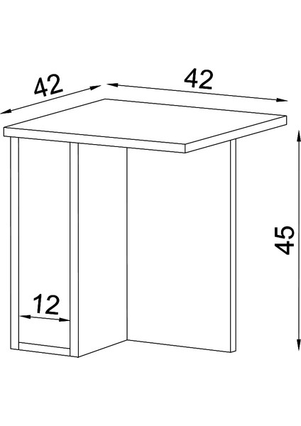 Leila Orta Sehpa Servis Sehpası Kare Yan Sehpa Koltuk Sehpası fırsatları