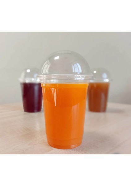 Pp Plastik Şeffaf Bardak 95X400CC 14 Oz (Bardak + Bombe Kapak 300'LÜ) modelleri