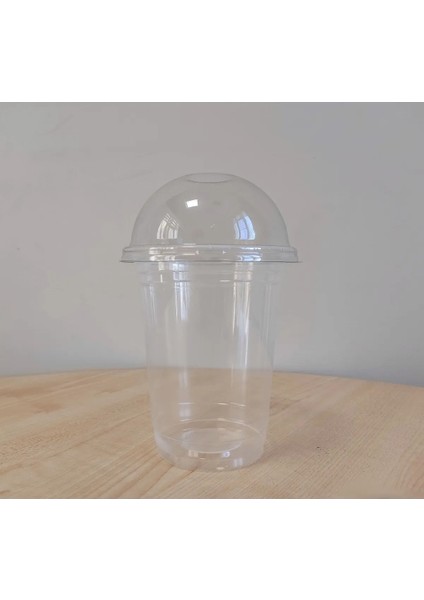 Pp Plastik Şeffaf Bardak 95X400CC 14 Oz (Bardak + Bombe Kapak 300'LÜ) fırsatları