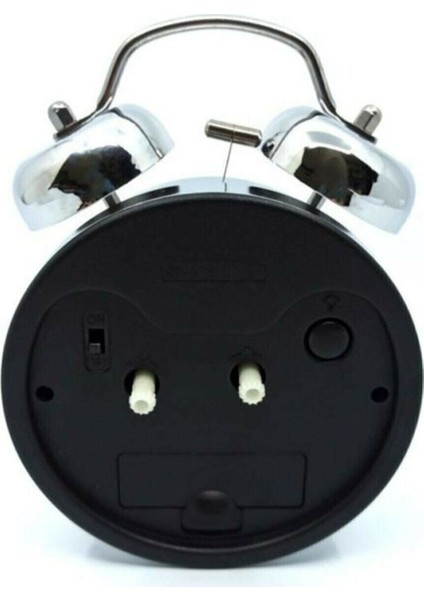 Beyaz Klasik Pilli Masa Saati, Nostaljik Dekoratif Çalar Saat 17 cm fırsatları