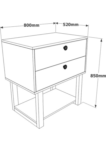 Meva C Ofis 2 Çekmeceli Keson Metal Ayaklı Barok-Antrasit MEV03-BA indirimleri