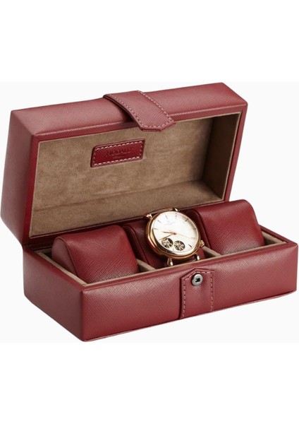 Mat Karbon Deri Saat Kutusu, 3 Saat Kapasiteli, Yumuşak Astar, Modern Tasarım fiyatları