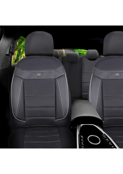Mitsubishi L200 Çift Kabin Araçlara Uyumlu Oto Koltuk Kılıfı Seti-Venüs Serisi Siyah/beyaz fiyatları