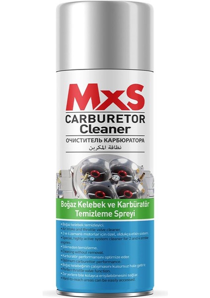 Mxs Boğaz Kelebek ve Karbüratör Temizleyici 400ML