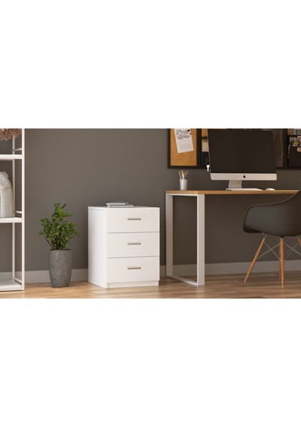 Bega C Ofis 3 Çekmeceli Keson 3 Renk Beyaz Beg3-W modelleri
