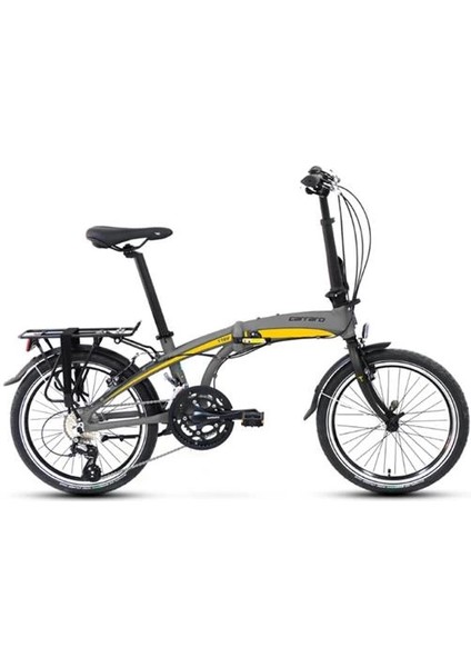 Flexı 116 V Katlanır Bisiklet 320H V 20 Jant 16 Vites Mat Kül Gri Siyah Sarı
