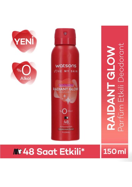 Radiant Glow Deodorant Sprey Kadın Pudralı 3x150ml fiyatları