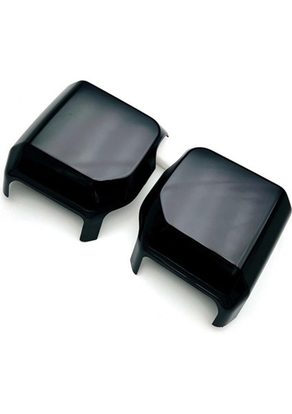 Arka Görünüm Yan Kapı Aynası Dekoratif Kapak Trim Aksesuarları Siyah (Yurt Dışından)