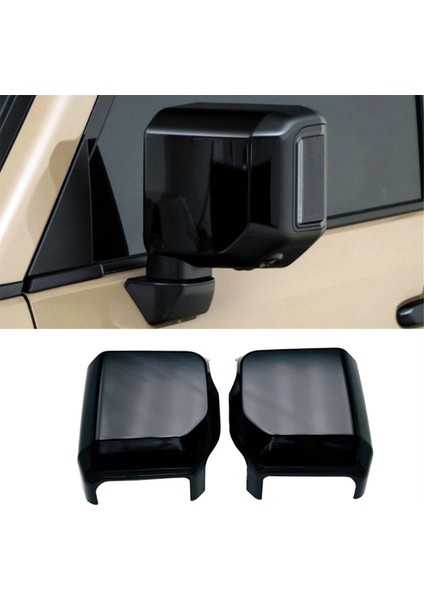 Arka Görünüm Yan Kapı Aynası Dekoratif Kapak Trim Aksesuarları Siyah (Yurt Dışından) fırsatları