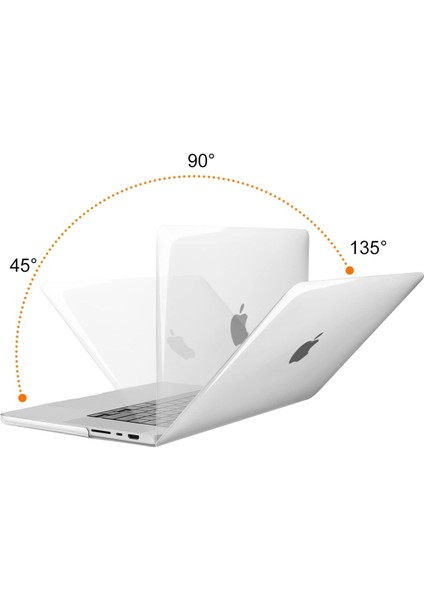 MacBook Pro 16 Inç Kılıf ile Uyumlu 2023 2022 2021 Yayın M2 A2780 A2485 M1 Pro/max Çip, Touch Id, Koruyucu Plastik Sert Kılıf Kapak, Kristal Şeffaf (Yurt Dışından) modelleri