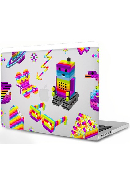 MacBook Pro 15 Inç (A1398, 2012-2015 Sürümü), 3D Efektli Mat Şeffaf Sert Kapakla Uyumlu Pro 15,4 Inç, Retina Ekranlı (Cd-Rom Yok), (Yurt Dışından)