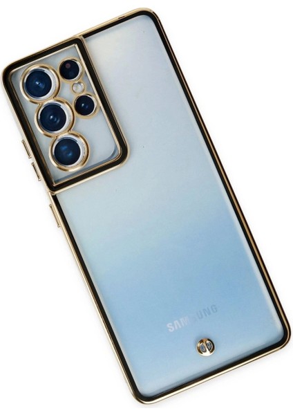 Samsung Galaxy S21 Ultra Kılıf Liva Lens Silikon - Siyah modelleri