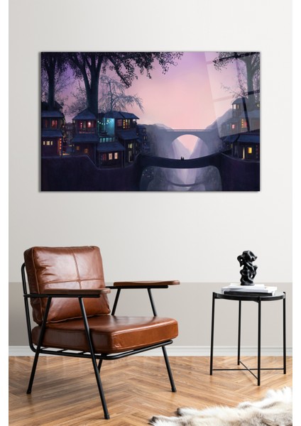 Fantastik Illüstrasyon Cam Tablo, Modern Ev Ofis Dekoru, Hediyelik Duvar Dekorasyonu, Kırılmaz Cam fiyatları