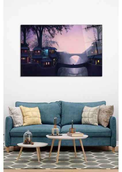 Fantastik Illüstrasyon Cam Tablo, Modern Ev Ofis Dekoru, Hediyelik Duvar Dekorasyonu, Kırılmaz Cam modelleri