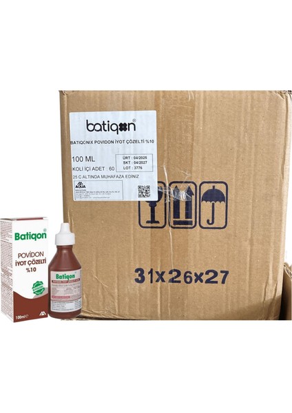 Aqua - Batikon 100 ml - 60 Adet 1 Koli