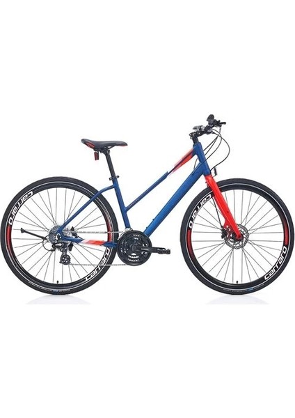 Sportıve 325 Kadın Şehir Bisikleti 400H Hd 28 Jant 24 Vites Mat Lacivert Nar Çiçeği