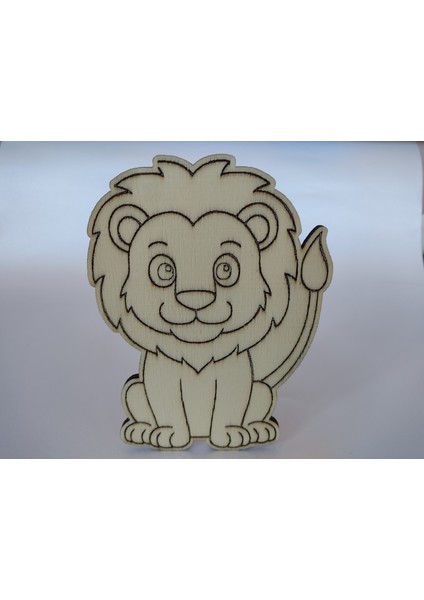 Boyanabilir Ahşap Hayvan Figürleri - Lazer Kesim Kavak Kontraplak Etkinlik Seti (Anaokulu/1. Sınıf)