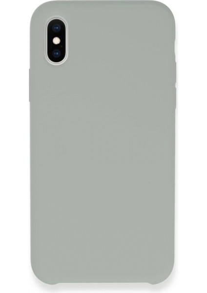 iPhone Xs Kılıf Lansman Legant Silikon - Açık Gri