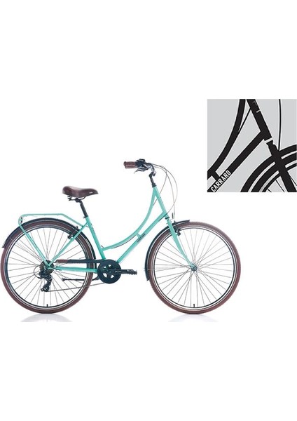 Modena Kadın Şehir Bisikleti 460H V 28 Jant 7 Vites Siyah Beyaz
