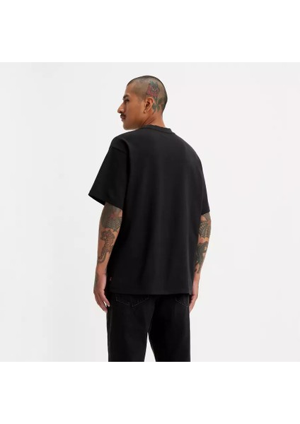 Erkek Logo Işlemeli 100% Pamuk Siyah T-Shirt - A0637-0001 modelleri