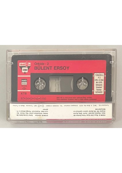Bülent Ersoy Orkide 2 Kaset (Orijinal Dönem Kağıt Baskı Kaset) fiyatları