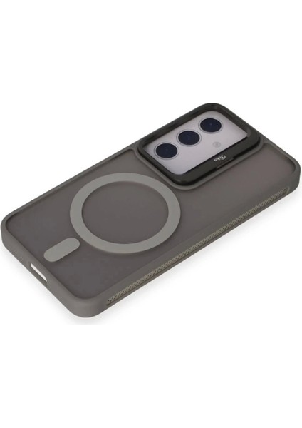 Samsung Galaxy S24 Flet Lens Magsafe Kapak - Gri fırsatları