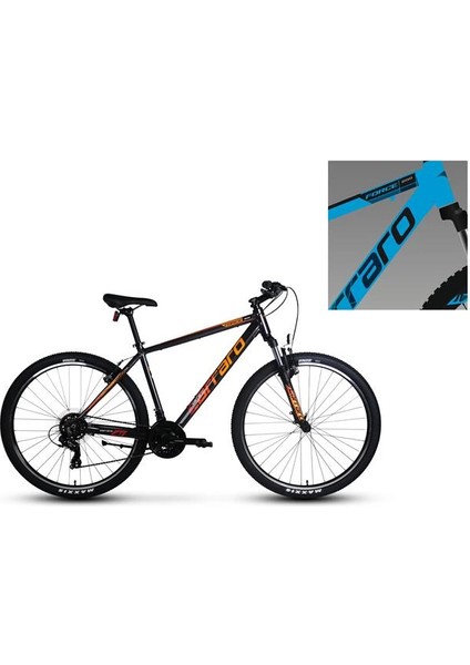 Force 900 Erkek Dağ Bisikleti 520H V 29 Jant 21 Vites Mat Açık Mavi Siyah Gümüş