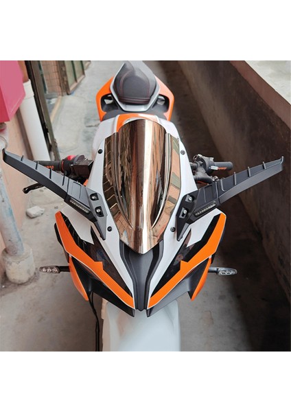 Atv Motosiklet Kanatlı Dikiz Aynası Ayarlanabilir Döner Yan Ayna (Yurt Dışından)