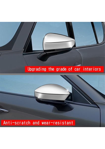 Araba Gümüş Dikiz Aynası Kapağı Trim Çerçevesi (Yurt Dışından)