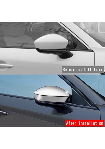 Araba Gümüş Dikiz Aynası Kapağı Trim Çerçevesi (Yurt Dışından) indirimleri
