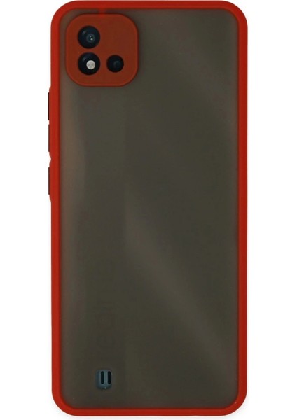 Realme C11 2021 Kılıf Montreal Silikon Kapak - Kırmızı