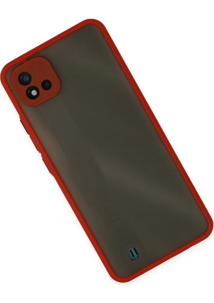 Realme C11 2021 Kılıf Montreal Silikon Kapak - Kırmızı fiyatları