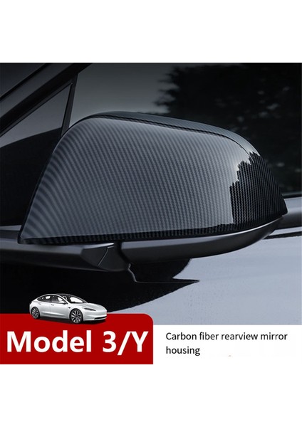 Model3 Yenilenmiş Versiyonu Için Karbon Fiber Dikiz Aynası Kapağı (Yurt Dışından) modelleri