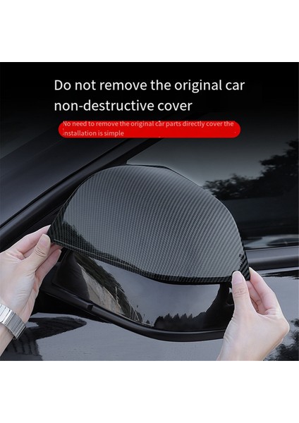 Model3 Yenilenmiş Versiyonu Için Karbon Fiber Dikiz Aynası Kapağı (Yurt Dışından) indirimleri