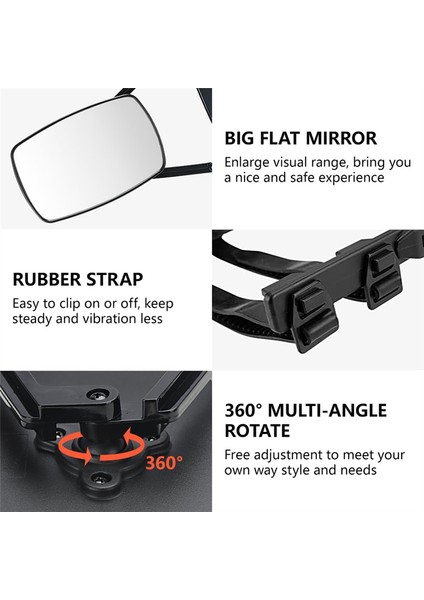 Çekme Için Genişletilmiş Aynalar 360 Derece Dönebilen Ayarlanabilir Çekme Aynası (Yurt Dışından) indirimleri