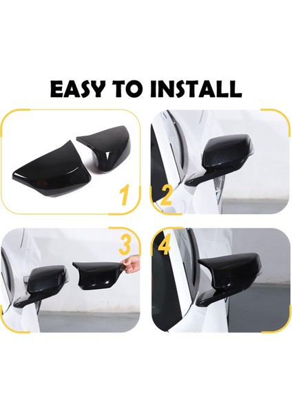 C8 20-23 Siyah Için Yan Dikiz Aynası Koruyucu Kapağı (Yurt Dışından) fırsatları
