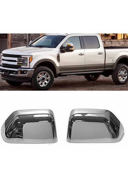 F250 F450 F550 17-23 Krom Araba Yan Ayna Kapağı (Yurt Dışından)