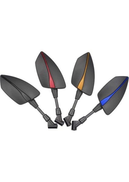 Motosiklet Üniversal 10MM 8mm Dikiz Aynası Yan Ayna Altın (Yurt Dışından)