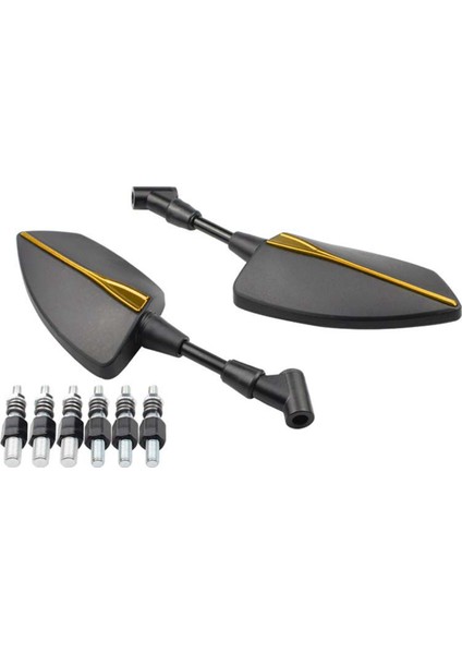 Motosiklet Üniversal 10MM 8mm Dikiz Aynası Yan Ayna Altın (Yurt Dışından) indirimleri