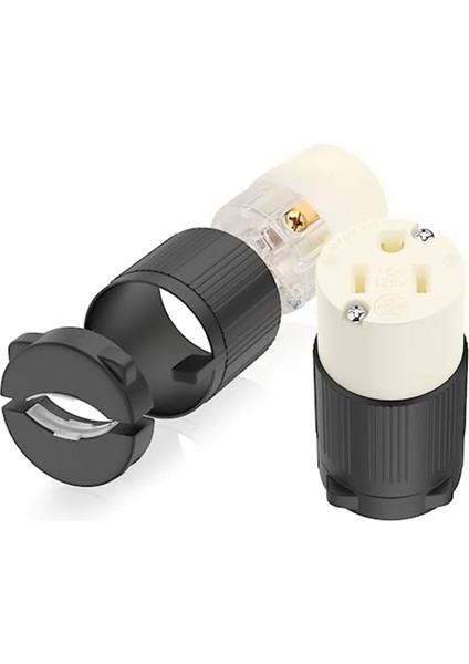 2'li Paket Nema 5-15R Kablo Fişi Kablo Çıkışı 15 Amper 125 Volt 2 Kutuplu 3 Kablo (Yurt Dışından) indirimleri