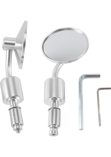 Motosiklet Reflektörlü Üniversal Saplı Ayna Arka Aynagümüş (Yurt Dışından) modelleri