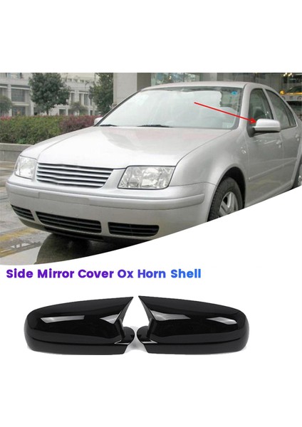 1 Çift Yan Ayna Kapağı Öküz Boynuzu Kabuğu 3B0857537B 3B0857538B (Yurt Dışından) modelleri