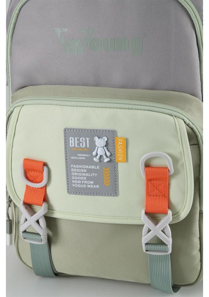 Ortopedik ve Suya Dayanıklı Yeşil Okul Sırt Çantası (51944) modelleri