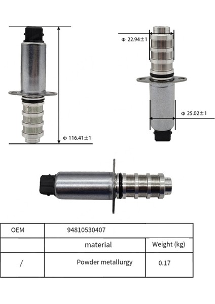 Otomatik Motor Değişken Zamanlama Solenoid Valfi Eksantrik Mili Solenoid Valfi (Yurt Dışından) indirimleri