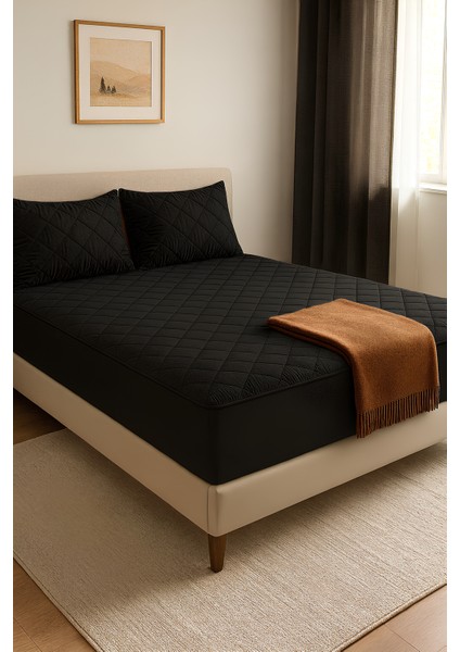 Adelya Siyah Kapitone Yatak Koruyucu Alez fiyatları