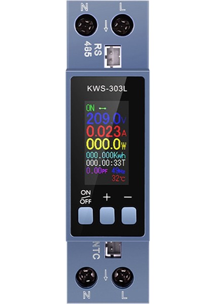 LED Dijital Enerji Ölçer Din Ray Montajlı Voltmetre Ampermetre Wattmetre (Yurt Dışından)