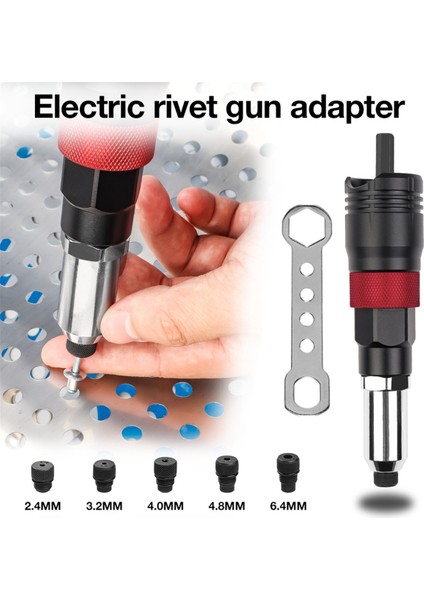Kablosuz Perçinleme Makinesi Seti 2.4mm/3.2mm/4.0mm/4.8mm/6.4mm (Yurt Dışından) modelleri